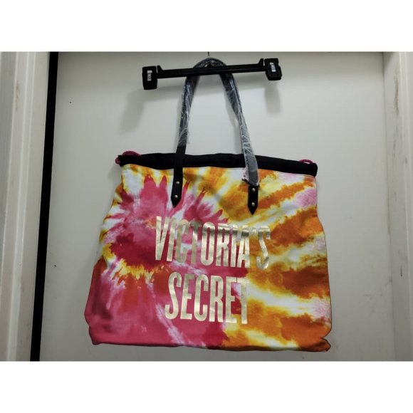 Victoria's Secret Handbags - Victoria's Secret Tie Dye Drawstring Tote Bag